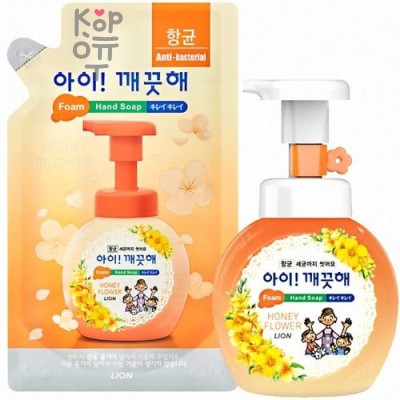 CJ LION Ai - Kekute Clean Antibacterial Foam - Жидкая Антибактериальная пена для рук, Цветочный мёд