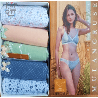 Молодежные женские трусики, упаковка 5 штук. Ю.Корея     — Корейские товары для всей семьи(КорОпт)