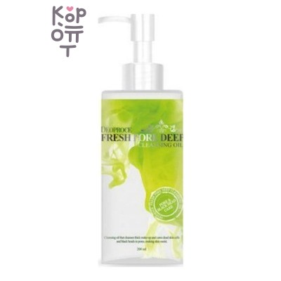 DEOPROCE — Fresh Pore Deep Cleansing Oil — гидрофильное масло для глубокого очищения пор и снятия макияжа, 200 мл