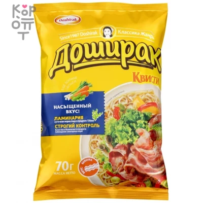 Доширак Квисти - Лапша быстрого приготовления со вкусом бекона 70гр., Коробка 48шт.