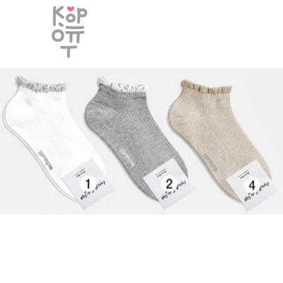 Носки женские короткие, размер 23-25, Ю.Корея
