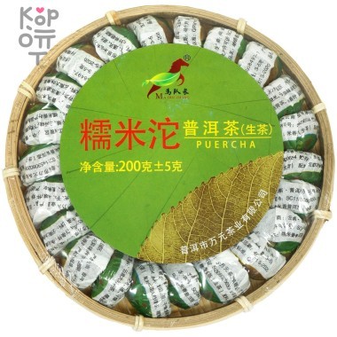 Чай Пуэр с маленькими Пуэриками - Капитан Ма - Зеленый Туо, 200гр. — Корейские товары для всей семьи(КорОпт)