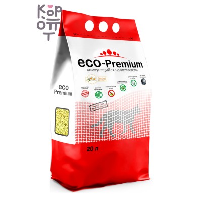 ECO-Premium РОМАШКА комкующийся — растительный наполнитель для кошачьего туалета
