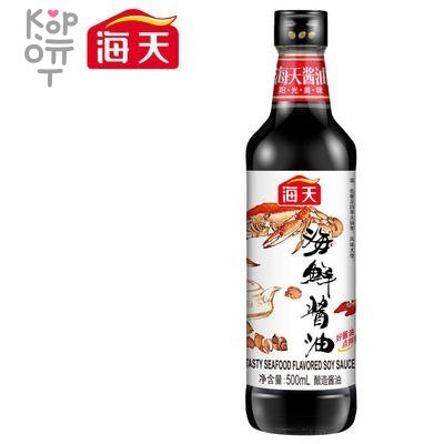 Соевый соус со вкусом морепродуктов  Haday Tasty Seafood Flavored Soy Sauce, 500мл., купить с доставкой на дом фото 1 — Корейские товары для всей семьи(КорОпт)
