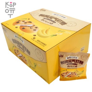 Печенье Hefeng с нежнейшим моти и вкусом Банана &mdash; Корейские товары для всей семьи(КорОпт)