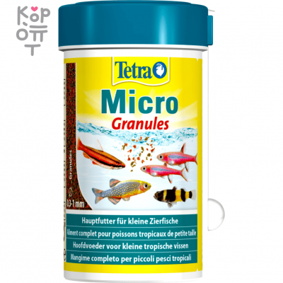 Tetra Micro Granules корм для мелких видов рыб 100 мл
