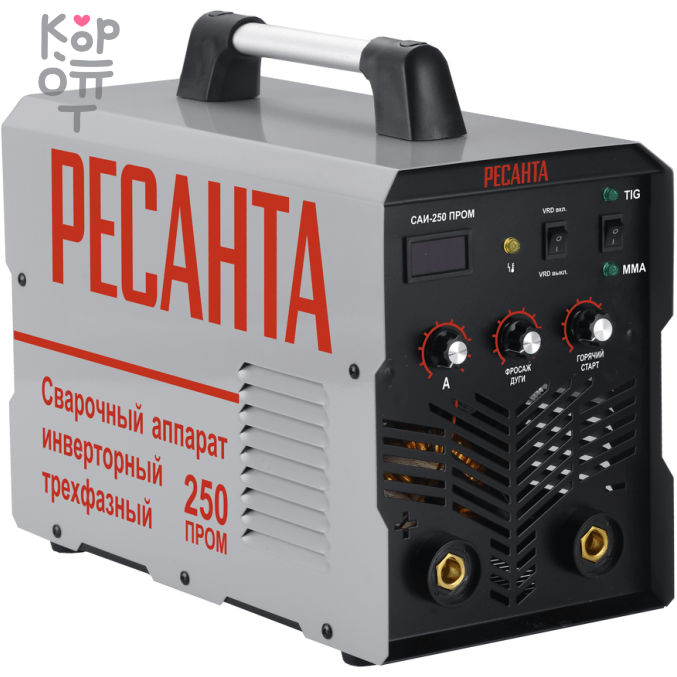 Сварочный аппарат инверторный САИ-250 ПРОМ Ресанта., купить с доставкой на дом фото 1 — Корейские товары для всей семьи(КорОпт)