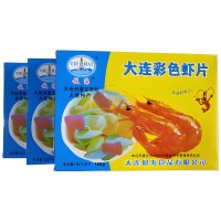 Даляньские Цветные чипсы Prawn Crackers с Бохайскими креветками, нежареные с оригинальным вкусом, 150гр.