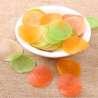 Даляньские Цветные чипсы Prawn Crackers с Бохайскими креветками, нежареные с оригинальным вкусом, 150гр.