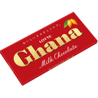 Lotte Ghana Milk Chocolate Bar - Шоколад Гана молочный 50гр.