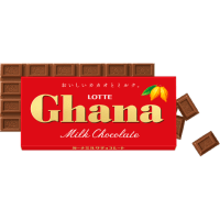 Lotte Ghana Milk Chocolate Bar - Шоколад Гана молочный 50гр.