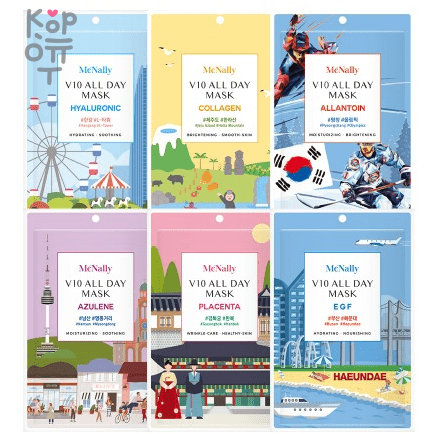 Pretty Skin McNally V10 All Day Mask - Тканевая маска для лица 25мл., купить с доставкой на дом фото 1 &mdash; Корейские товары для всей семьи(КорОпт)