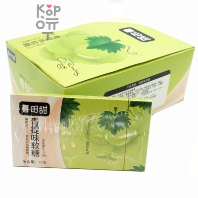 Жевательная конфета Shui Fruit Flavor тянучка, со вкусом Винограда