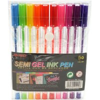 Jia Hao Semi Gel Ink Pen - Блистерная упаковка с гелевыми ручками, 10 цветов