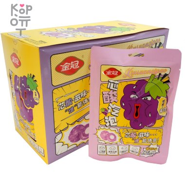 Конфеты Супер Кислые Golden Crown &quot;От сладкого к кислому&quot; АДовый сэндвич со вкусом Винограда — Корейские товары для всей семьи(КорОпт)