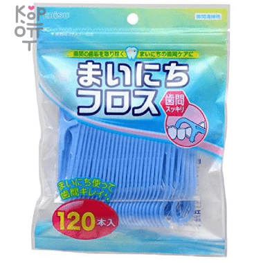 EBISU Y Type Everyday Dental Floss - Флоссер с ТОНКОЙ зубной нитью на Y-образной ручке. — Корейские товары для всей семьи(КорОпт)