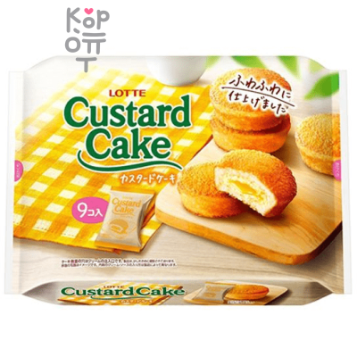 Lotte Custard Cake "Party Pack" Пирожное с заварным кремом (27гр.*9шт. ) 243гр.