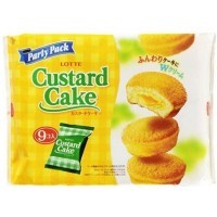 Lotte Custard Cake "Party Pack" Пирожное с заварным кремом (27гр.*9шт. ) 243гр.