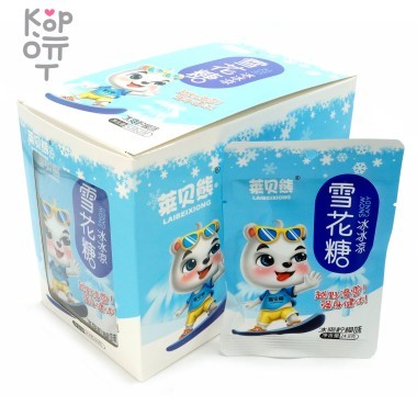 Конфета &quot;Холодок&quot; Laibeiiong Snow Candy Зайчик на сноуборде, со вкусом ледяного Лимона — Корейские товары для всей семьи(КорОпт)
