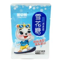 Конфета "Холодок" Laibeiiong Snow Candy Зайчик на сноуборде, со вкусом ледяного Лимона