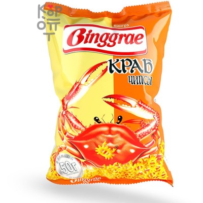 Binggrae Бингрэ Чипсы со вкусом запечённого краба