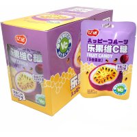 Кислая карамель VC Happy Fruit - с витамином С и леденящим вкусом Маракуйи