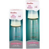 Chu Chu Baby Пластиковая бутылочка для кормления с силиконовой соской (с узким горлышком)
