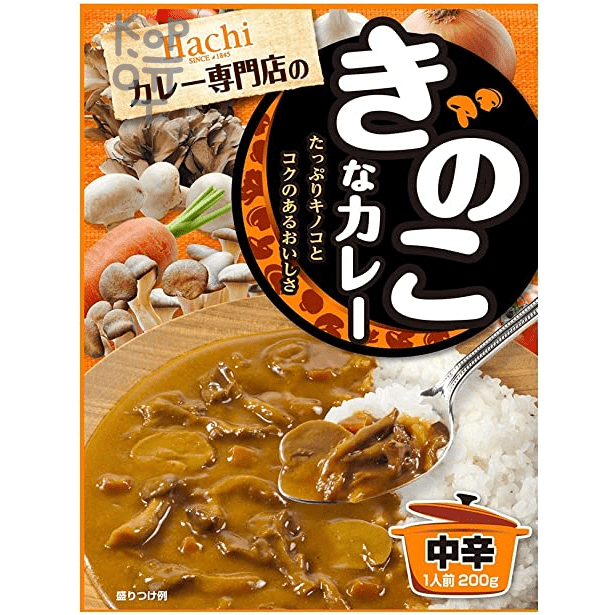 Hachi Mushroom curry medium spicy at - Соус Карри с хрустящей текстурой из 3 видов грибов, средней остроты, 200гр.