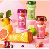 Сокосодержащий освежаюший напиток MECO с мятой и вкусами фруктов, 400мл.
