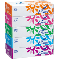 Kami Shodji ELLEMOI Бумажные двухслойные салфетки 200 шт. (спайка 5 пачек).