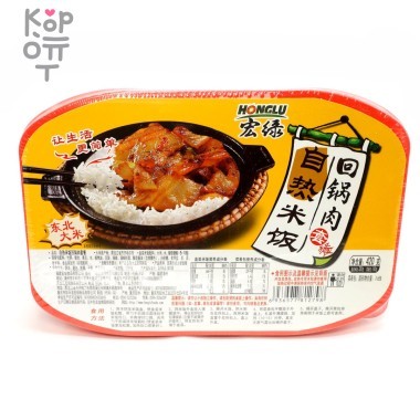 Саморазогревающийся пропаренный рис Honglu с говядиной и пекинской капустой, 420гр. — Корейские товары для всей семьи(КорОпт)
