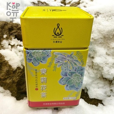 Чай Tiantan Tea - Зеленый жасминовый чай, 50гр. — Корейские товары для всей семьи(КорОпт)