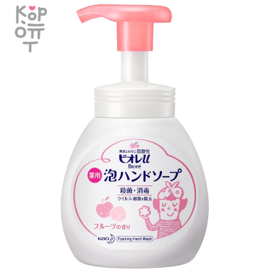 KAO Biore U Foaming Hand Soap Fruit  -  Антибактериальное мыло-пенка для рук с фруктовым ароматом. — Корейские товары для всей семьи(КорОпт)