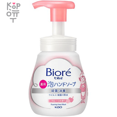 KAO Biore U Foaming Hand Soap Fruit  -  Антибактериальное мыло-пенка для рук с фруктовым ароматом. — Корейские товары для всей семьи(КорОпт)