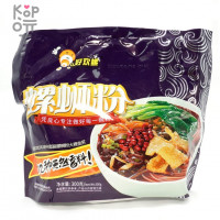 Лапша рисовая - Самовар, Liuzhou Haohuanluo Hot Pot с моллюсками - такая счастливая улитка, 300гр.
