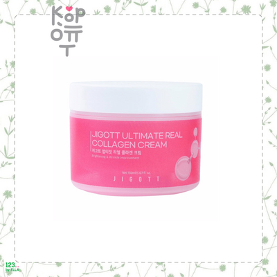 Jigott Ultimate Real Collagen Cream - Крем с настоящим коллагеном, 150мл. 