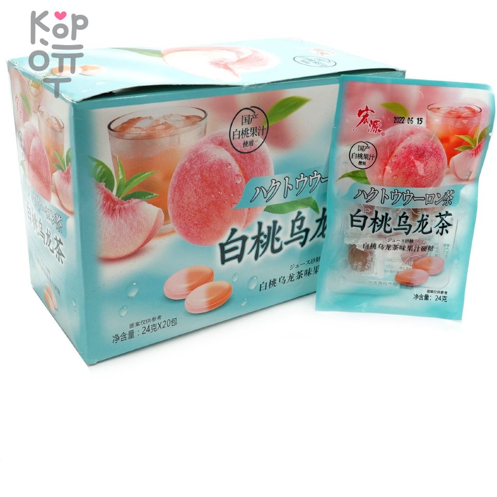 Карамель Шаонань Fruit Flavor Белый Персиковый Улун, купить с доставкой на дом фото 1 &mdash; Корейские товары для всей семьи(КорОпт)