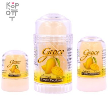 Grace Crystal Deodorant Mango - Минеральный дезодорант-кристалл с ароматом Манго — Корейские товары для всей семьи(КорОпт)