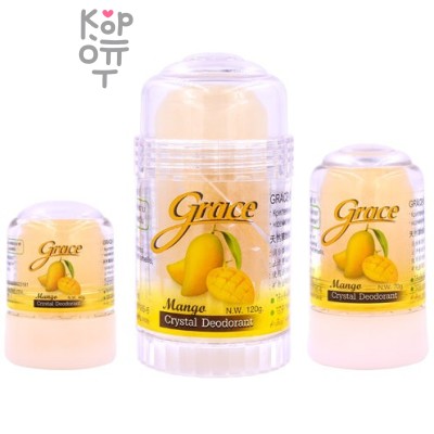 Grace Crystal Deodorant Mango - Минеральный дезодорант-кристалл с ароматом Манго