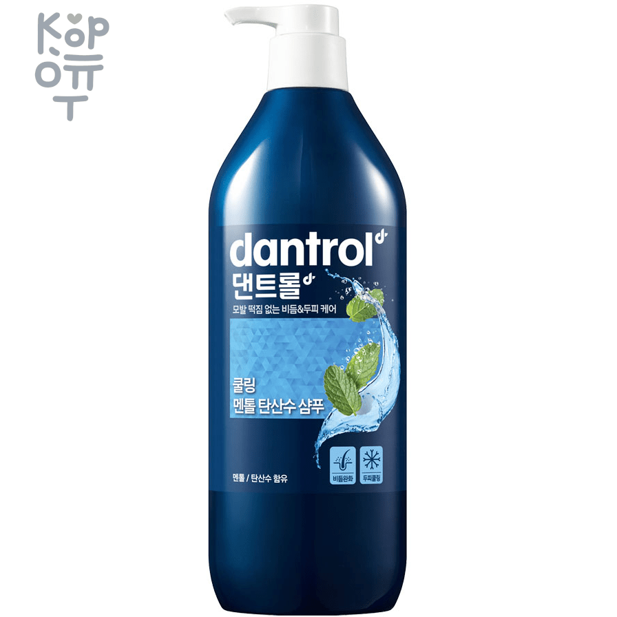 Ryo Dantrol Cooling Menthol Sparkling Water Shampoo - Охлаждающий ментоловый шампунь на водной основе против перхоти 820мл., купить с доставкой на дом фото 1 — Корейские товары для всей семьи(КорОпт)