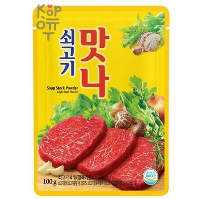 Daesang Манна - Приправа со вкусом говядины 100гр., Коробка 40шт.