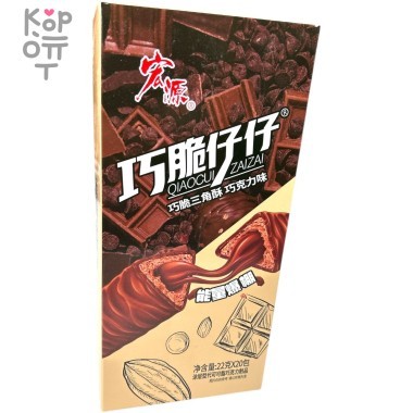 Chunfu Crisp Angle Cakes - Хрустящее злаковое Фитнес печенье полное энергии с шоколадной хрустящей корочкой &mdash; Корейские товары для всей семьи(КорОпт)