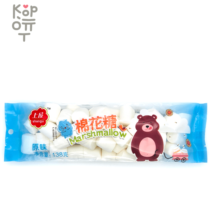 Маршмеллоу Мишка Сливочный Shangu, 138гр., купить с доставкой на дом фото 1 — Корейские товары для всей семьи(КорОпт)