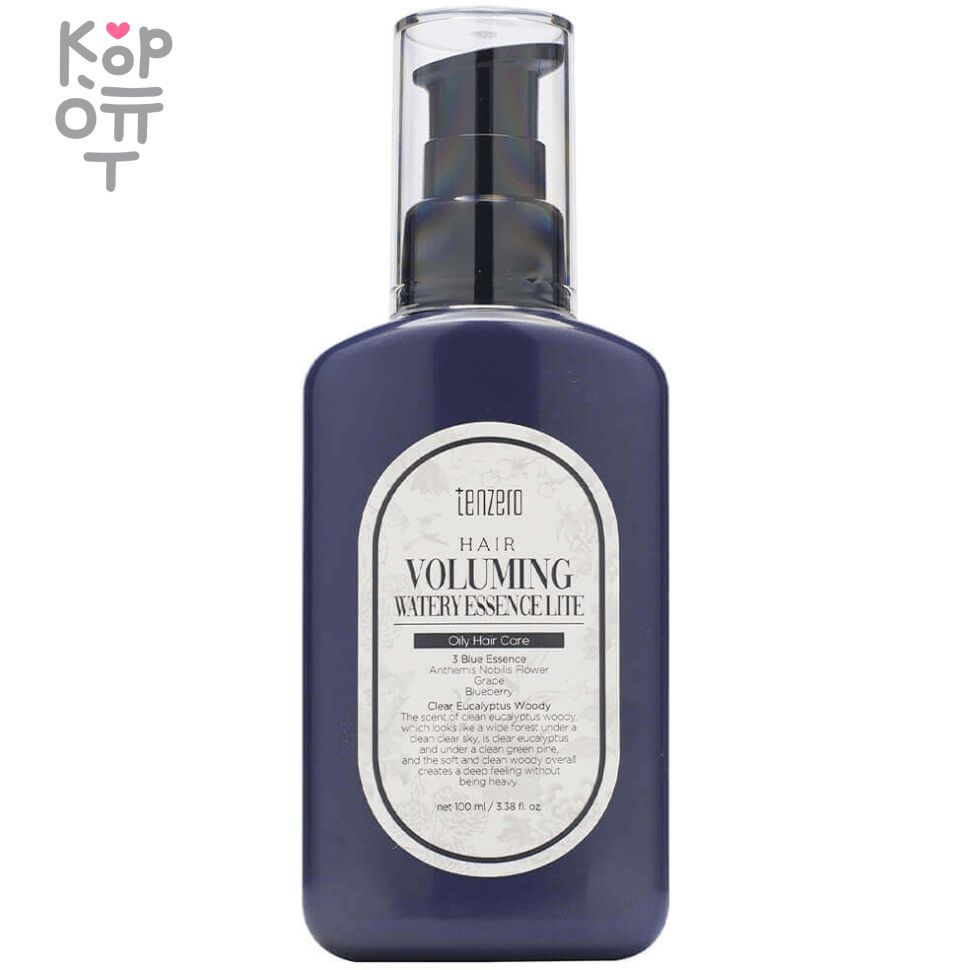 Tenzero Hair Voluming Watery Essence Lite - Масло для увеличения объема для жирных волос 100мл., купить с доставкой на дом фото 1 &mdash; Корейские товары для всей семьи(КорОпт)