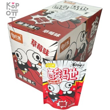 Кислая леденцовая карамель Qin Candy - Жутко кислые конфеты Глаза на выкат, со вкусом Колы — Корейские товары для всей семьи(КорОпт)