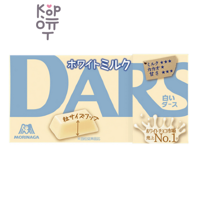 Morinaga DARS - Шоколад, 47 г (12 шт.), белый