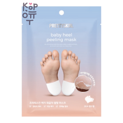 PrettySkin Baby Heel Peeling Mask - Отшелушивающие пиллинг-носочки, 10 мл
