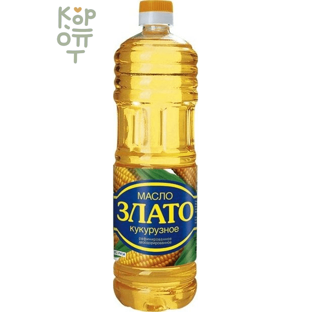 Злато - Масло кукурузное рафинированное дезодорированное 1л., Коробка 15шт.