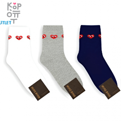 Vivid Color - Носочки женские высокие Heart, размер 23-25 см, 1 пара.