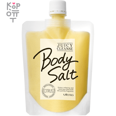 Utena JUICY CLEANSE - Солевой скраб для тела с аргановым маслом, экстрактами грейпфрута и лимона 300гр. &mdash; Корейские товары для всей семьи(КорОпт)